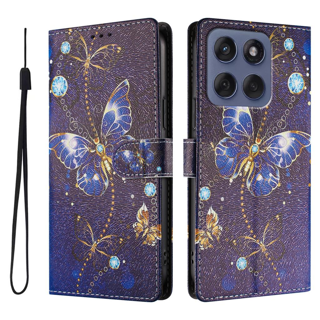 Cartoon Magnetic Leather Wallet Case for Moto Edge 5G UW 2026 30 40 50 60 70 Neo X30 Pro 2026 G Play 2026 Ultra Fusion Cover