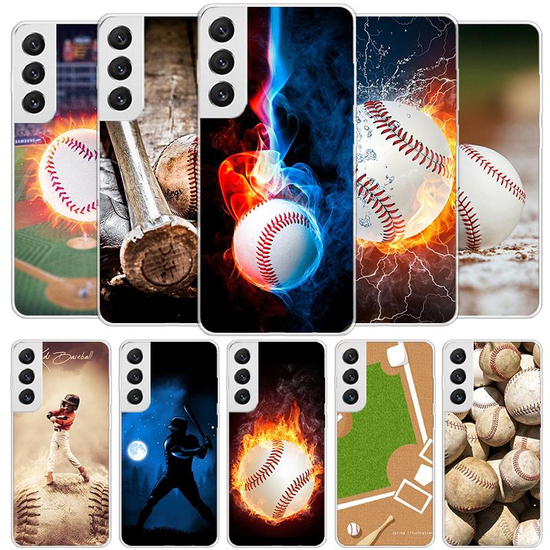 Baseball Sport Cover Phone Case For Samsung Galaxy S26 S25 Edge S24 Ultra S23 S22 Plus S21 S20 FE Soft Fundas Shell Galaxy S25 S