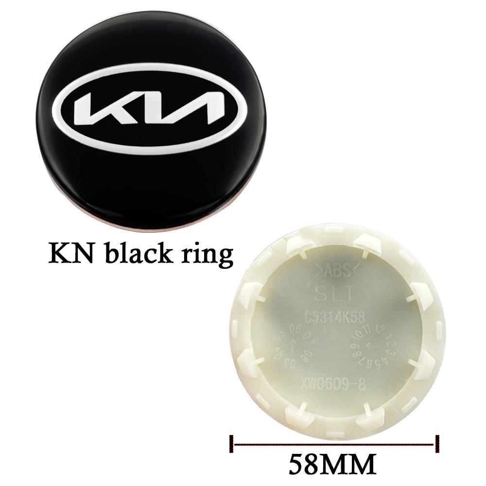 AABIY1 4 pieces of 58mm For Kia wheel hub cover logo Serato Sportage Freddy K2 K3 K5 Smart Run tire cover wheel hub center logo cover