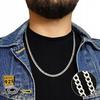 Silver Men' Chain Cuirass 925 SILVER DIAMONDED Italian 5mm FULL