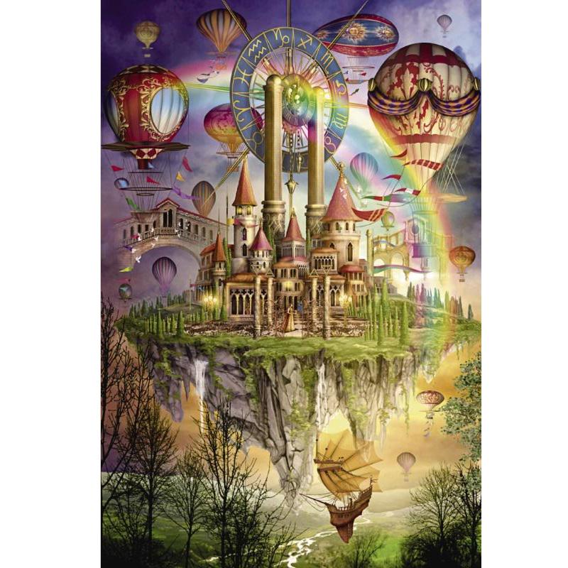 Радужная страна, 1000 шт., головоломка для детей и взрослых, деревянная головоломка, головоломка, развивающие игрушки, подарки