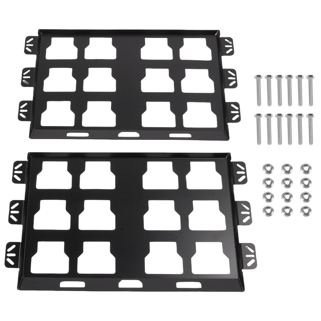 Комплект из 2 монтажных пластин, совместимых с ящиком для инструментов Milwaukee Packout, 100 фунтов, цельнометаллические пластины для хранения инструментов и