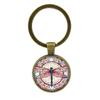 Attractive Vintage Dragonfly Keychain Modern Gift For Men Sleek Zinc Alloy Keyring Perfect For Everyday