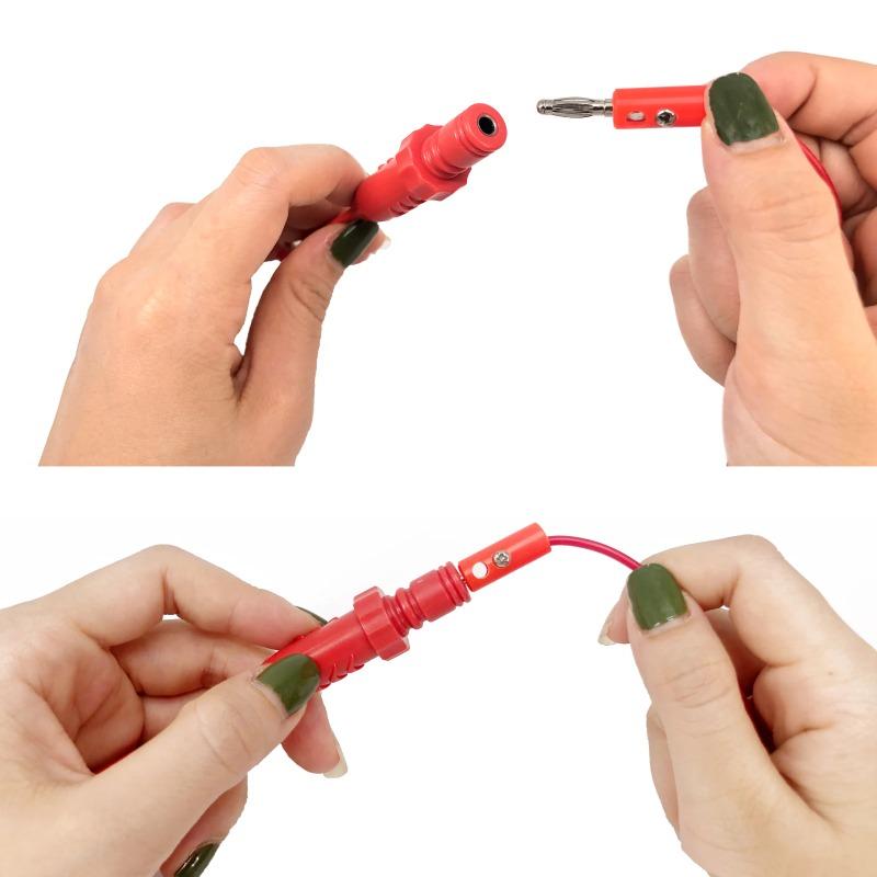 Зажим для проверки безопасности, пробники для пирсинга изоляции, зажим для пробивания изоляции, тестовый зажим для обнаружения автомобильной цепи, диагностический инструмент, тестовый зажим для кабеля