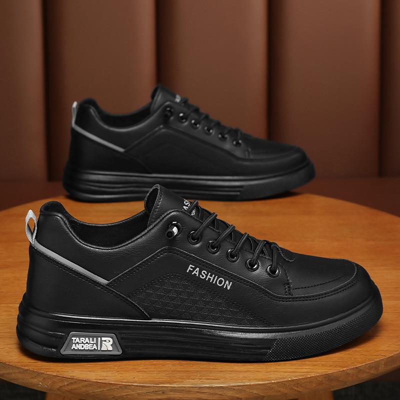 Летняя мужская обувь, новые дышащие маленькие белые туфли, мужская модная универсальная обувь с низким верхом из кожи, спортивная обувь, повседневная обувь для серфинга, модная обувь