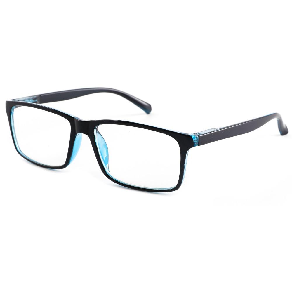 Black Blue Reading Glasses PC Anti Eyestrain Reading Glasses Portable Frame Glasses  Men and Women