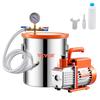 5 Gallon Vacuum Chamber 3.5CFM Single Stage Pump Degassing Chamber Kit