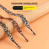 Leopard Fashion Colorful Shoelaces Creative Unisex Flat Canvas Sneakers Shoes Laces Shoes Strings