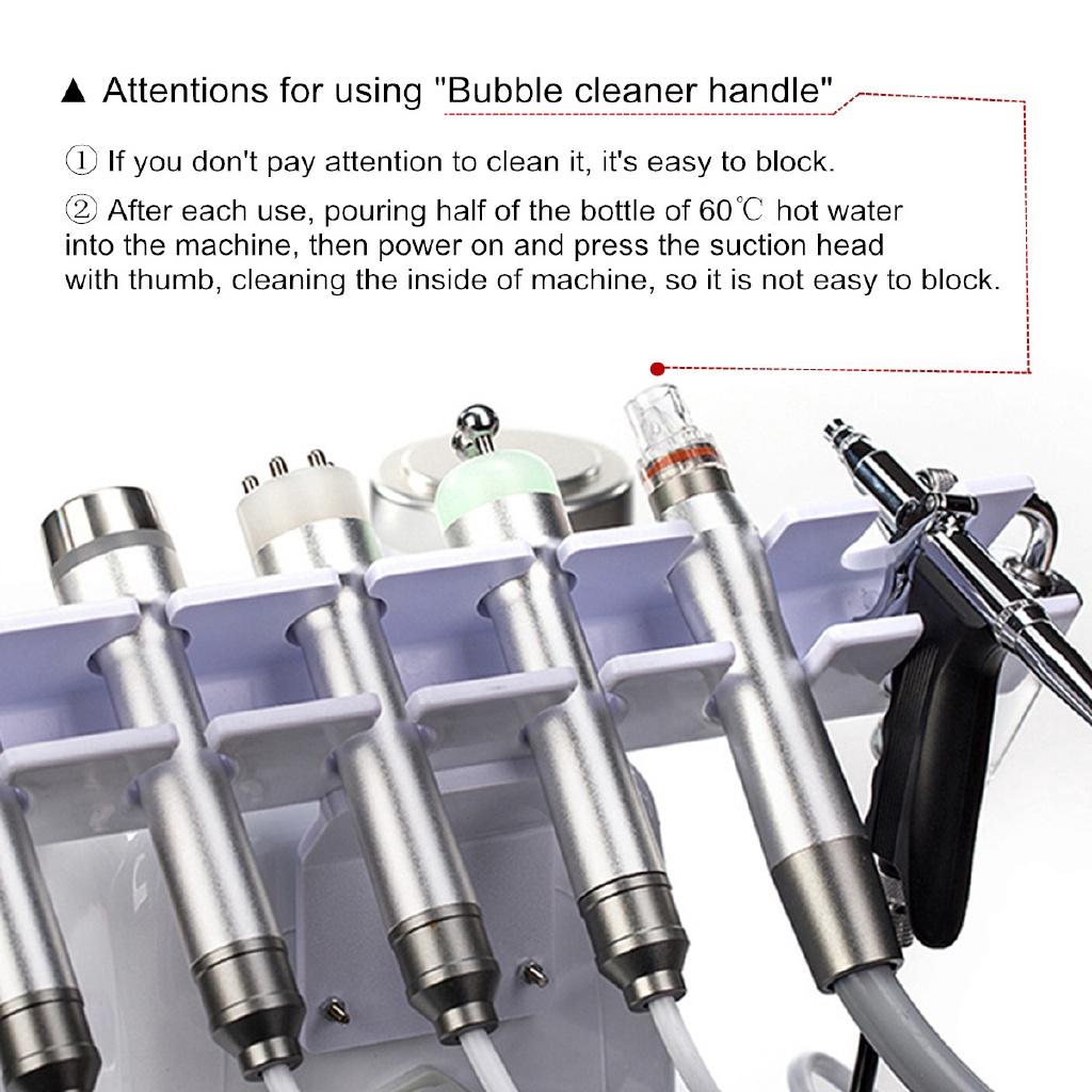 26W AC110V-220V 50HZ-60HZ Hydra Dermabrasion Aqua Peel Clean Facial Skin Care BIO Light RF Face Beauty Machine 6 In 1