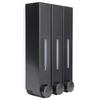 Wall Mount Shower Liquid Soap Dispenser Three Head Shampoo Dispensers for Hotel Bathroom6028 Black