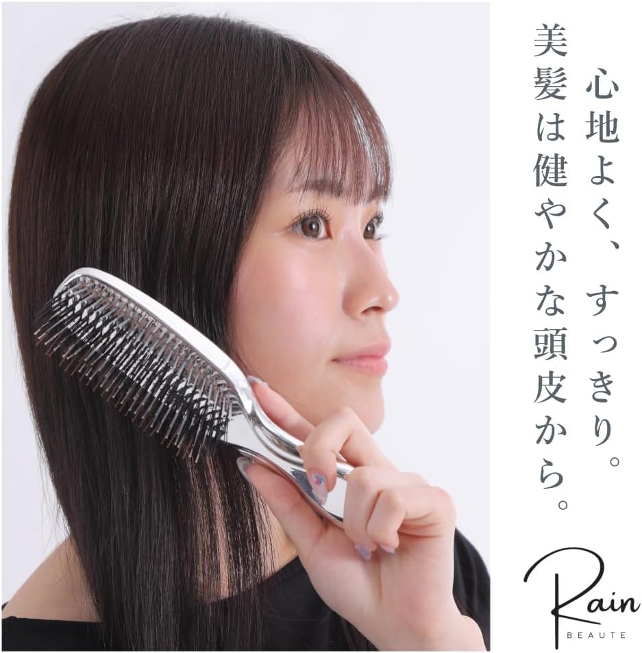 Beauty Award Winning Rainbeaute Scalp Moist Brush Hair Shampoo Scalp Shampoo Smooth Brush Stand Set Stand [2025 Product] - Brush, Brush, Brush, 2-way,