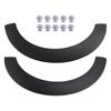 2Pcs Black Front Rear Wheel Arch Fender Flares  For Mini Clubman R55 2007-2013 Car Wheel Eyebrow Protector Guard with Clips Trim Replacement Kit