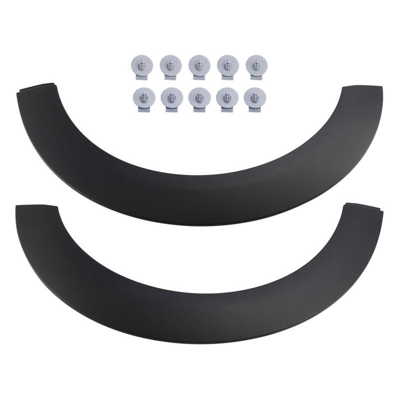 2Pcs Black Front Rear Wheel Arch Fender Flares For Mini Clubman R55 2007-2013 Car Wheel Eyebrow Protector Guard with Clips Trim Replacement Kit