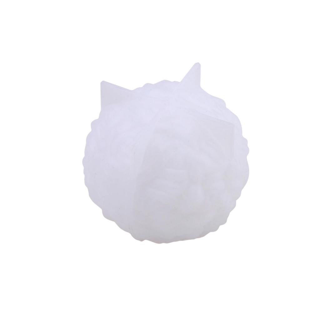 3D Rose Ball Candle Resin Silicone Mold Valentine's Day Casting Mold Creative Elegant Flower Candle Holder Suitable For DIY Can