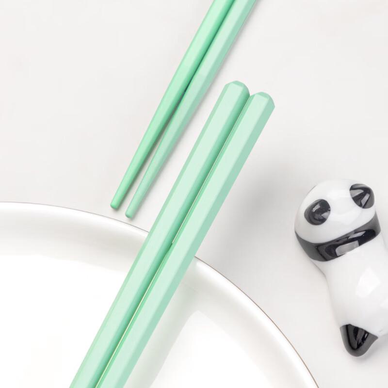Keman Duo Colorful Alloy Chopsticks Set