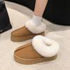 Fashion Women Slippers Micro Suede Fuzzy Shearling Lining Ankle Moccasin Bootie Slippers Memory Foam Indoor Outdoor Slip On House Shoes