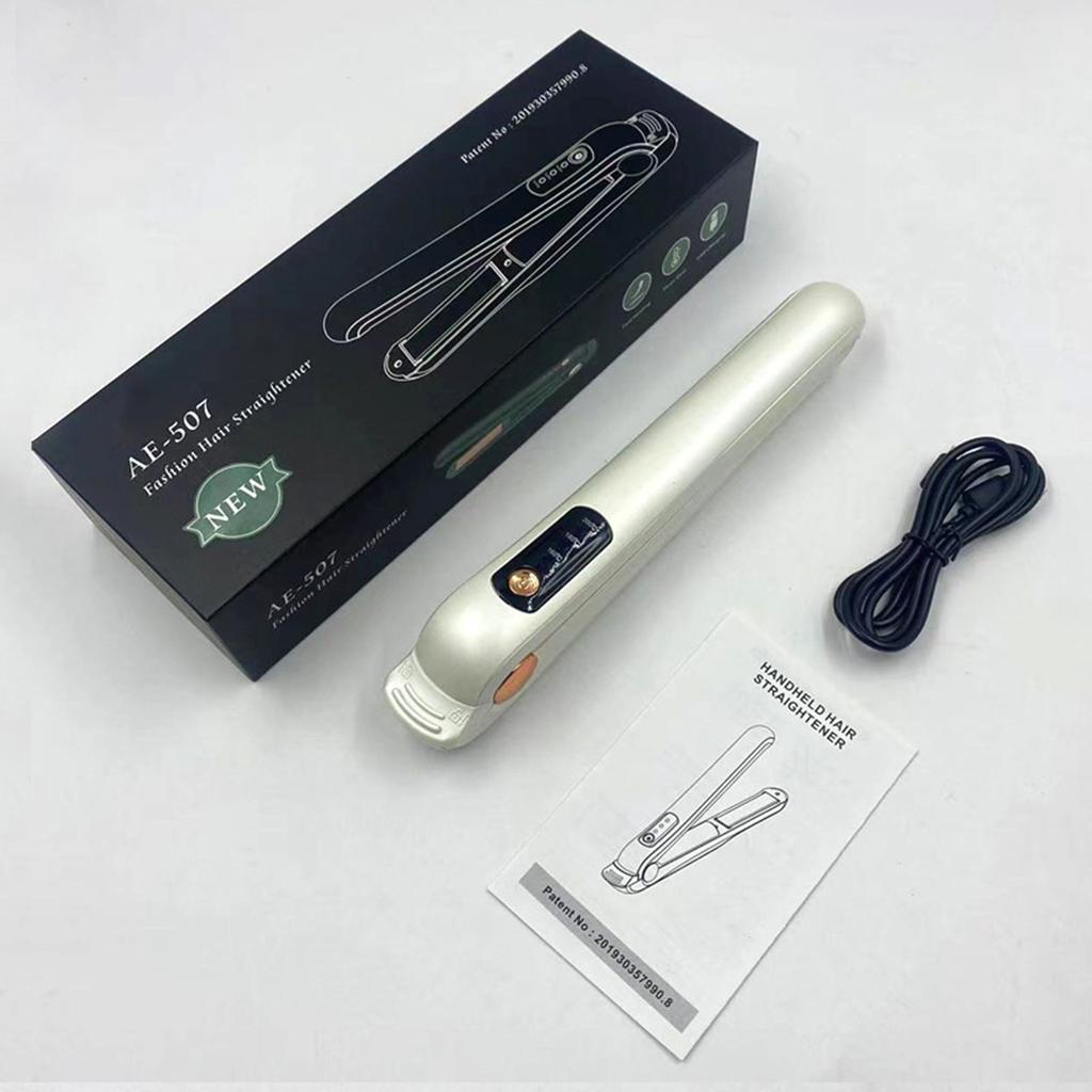 Выпрямитель для волос с зарядкой через USB, регулируемая температура, щипцы для завивки волос, выпрямляющий утюжок, инструмент для укладки