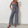 Women's Wrapped Chest Jumpsuit Women Fashionable Casual  Wide Leg Jumpsuit Pants