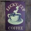 Coffee Menu Metal Plaque Signs House Art License Poster Home Decoration License Plate Tin Wall Decor 20*30 CM