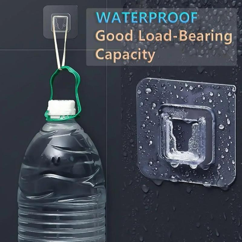 100/2 шт. двухсторонние самоклеящиеся настенные крючки невидимый бесследный карабин настенный держатель для хранения вещей ванная комната кухня спальня комплект крючков