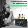 4 Channel Headphone Amplifier for Mixers Headphone Mixers Amplifier Headphone Splitter LED Headphone Amplifier Splitter