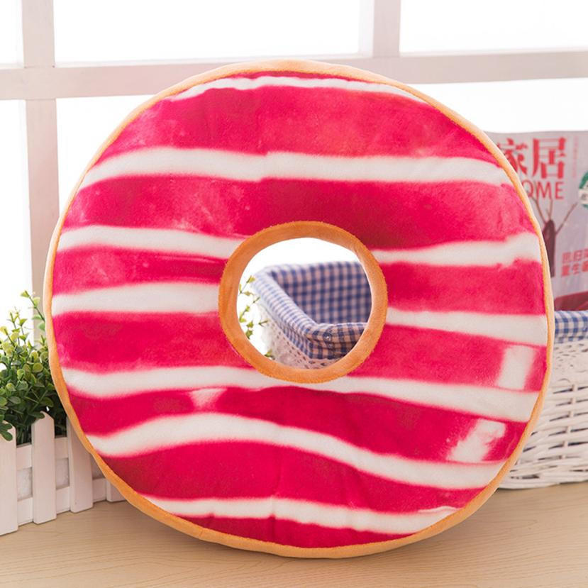 Мягкая плюшевая подушка, мягкая подушка для сиденья, сладкий пончик, еда, чехол, игрушки