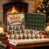 Interactive Holiday Game Shih Tzu Advent Calendar, 24-Day Countdown Toy Set with Mini Dog Family to Christmas Figures, Tree Hanging Decor, Gift