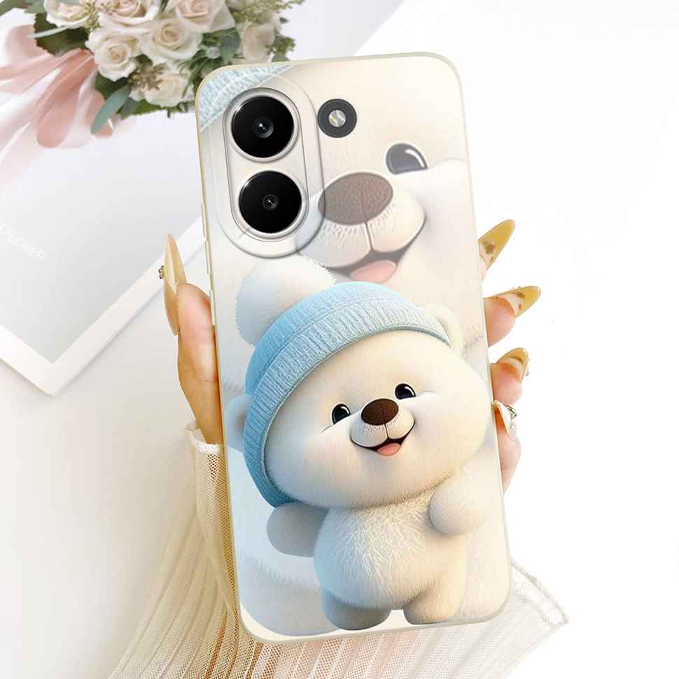 Для Xiaomi Poco X8 Pro 5G 6.59" Чехол Цветы Мультяшные Силиконовый Мягкий Чехол Для Xiaomi Poco X8Pro 2511FPC34G Чехлы для Телефона