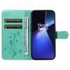 For OnePlus Nord CE4 Lite 5G/Oppo K12x 5G (China) PU Leather Cases Flower Pattern Wallet Stand Phone Cover with Strap