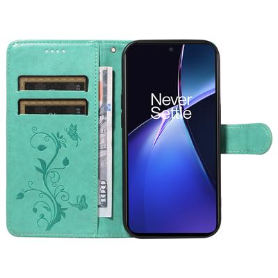 Для OnePlus Nord CE4 Lite 5G/Oppo K12x 5G (Китай) Чехлы из искусственной кожи с цветочным узором, кошелек-подставка, чехол для телефона с ремешком