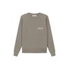 Fear of God Essentials Crewneck Sweatshirt With Fleece Lining And Chest Logo Men Tops Desert-Taupe FOG-SS22-266
