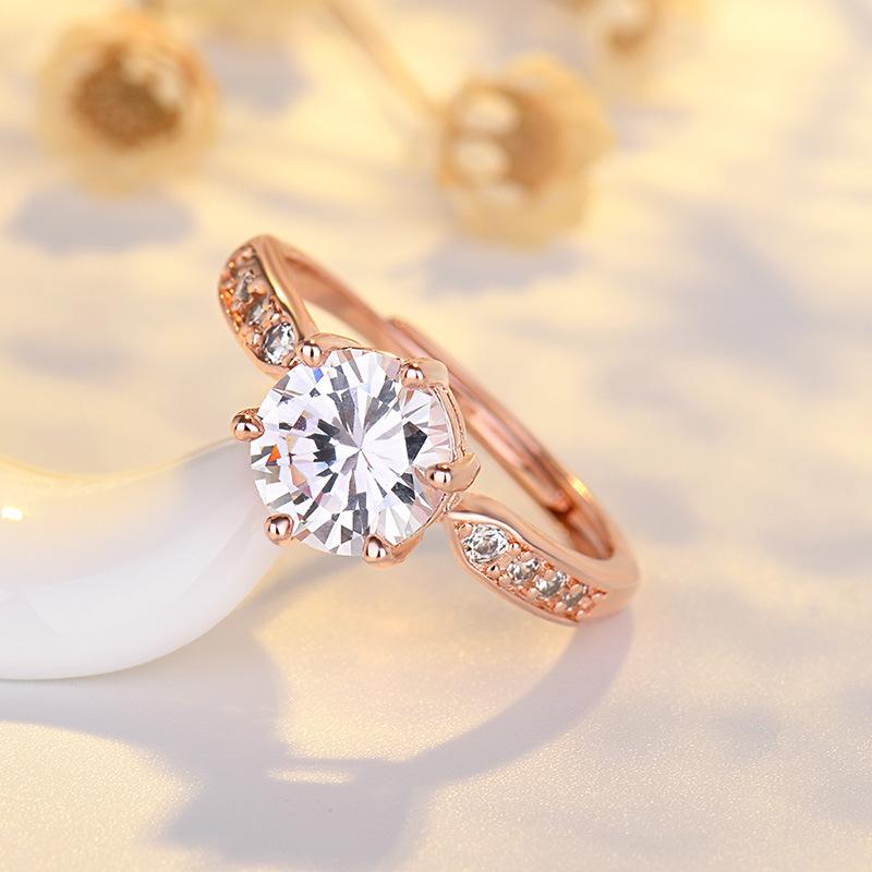 Классическое кольцо Lindon из медного сплава с цирконием, женские ювелирные изделия, свадебный подарок для вечеринки