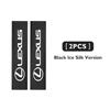 For Lexus 1/2pcs Ice Silk Car Styling Emblem Leather Seat Belt Cover Accessories CT ES GS NX IS250 CT200h IS300h ES300h ERX400hEY7 