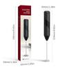 Electric Milk Frother Handheld with Stand Drink Mixer Mini Blender for Coffee