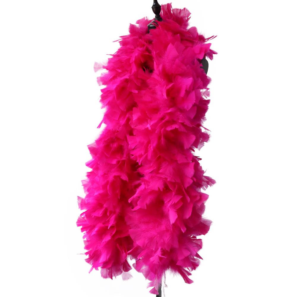 DIY Beautiful Rose Fluffy Boa Natural Turkey Feather boa 2 Meters Carnival Stage Clothinng Sewing Accessory 200 grams Customized