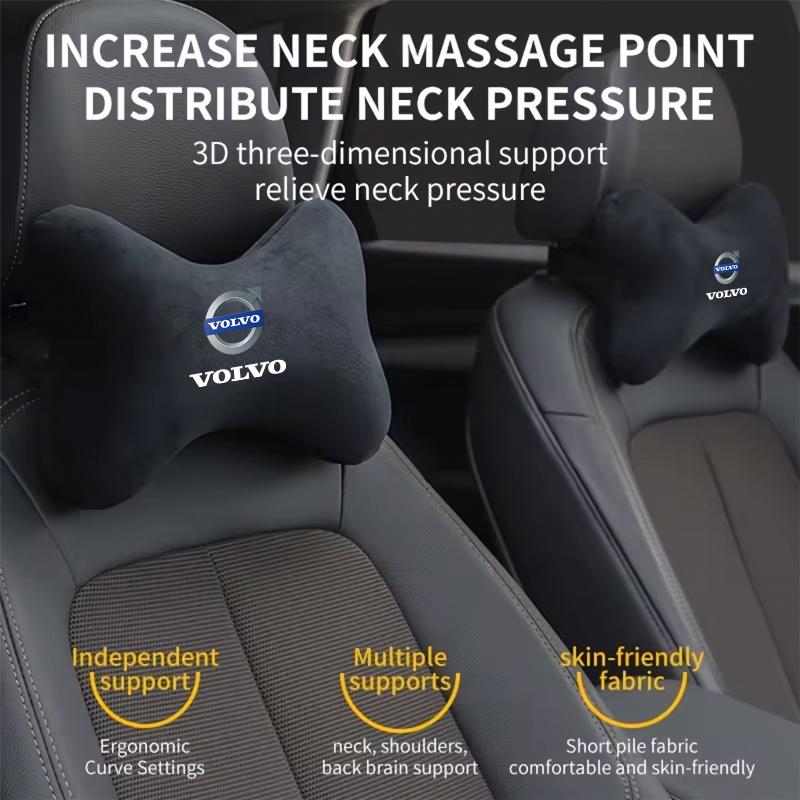 Для Volvo XC90 XC60 V50 S60 V70 V60 V40 S90 olestar AWD XC40 S80 T6 V90 Автомобильный замшевый подголовник поддержка шеи Автомобильные аксессуары для сидений