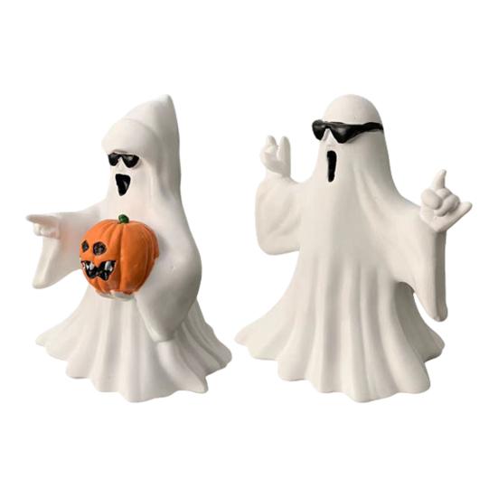 Фигурка привидения Хэллоуин жуткие украшения привидения коллекционная настольная статуэтка привидения украшения для дома для стола центральные элементы полки каминная полка дисплей