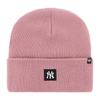 Bonnet Tricoté 47 Brand - New York Yankees Mauve - Coupe Extensible Et Douce