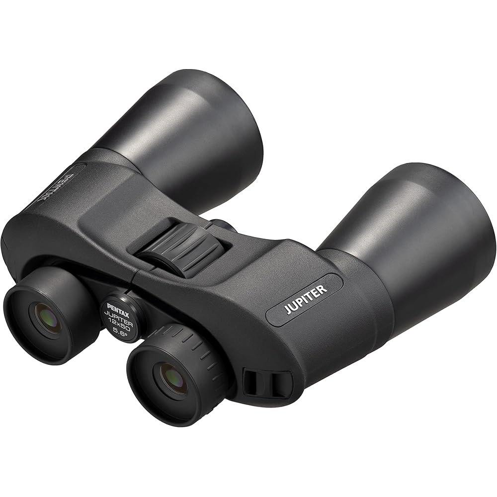 Pentax Бинокль Jupiter 12x50, 12-кратное увеличение. [Идеально для фан-активностей, использования на открытом воздухе, Высокое увеличение, Большая апертура для яркого и четкого изображения