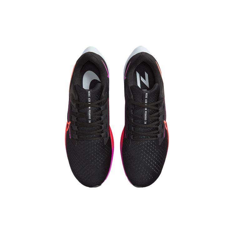 Nike Air Zoom Pegasus 38 Black Hyper Violet Мужские кроссовки Off-Noir Flash-Crimson CW7356-011