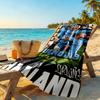 Haaland S Goal Celebration Customize Your Name Beach Towel Super Soft & Absorbent