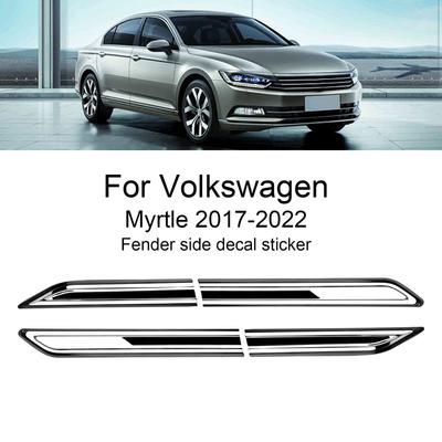 2 шт. для VW Magotan Passat B8 с Rline автомобильный стайлинг хромированная боковая наклейка на крыло аксессуары для отделки крыла