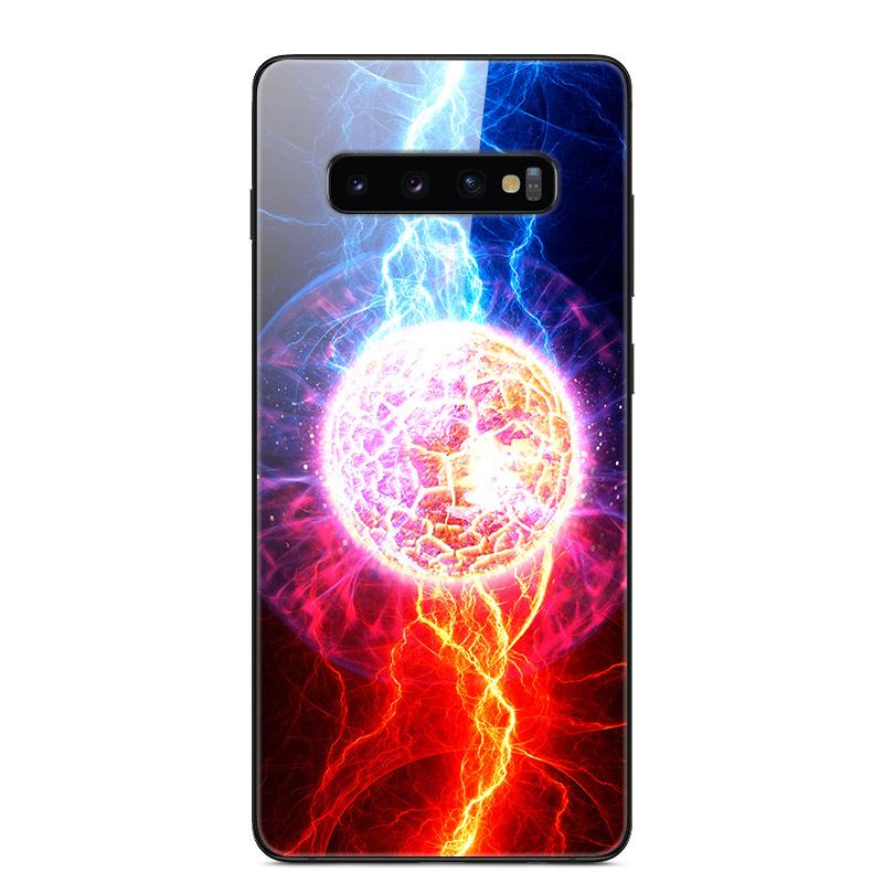 Для Samsung S10 Plus Чехол Закаленное Стекло Жесткая Задняя Крышка Телефона coque Для Samsung Galaxy S10E S 10 5G S10plus бампер чехлы capa