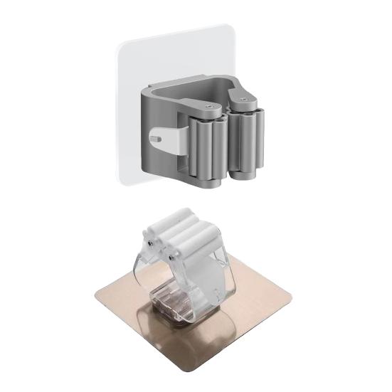 10 шт., пластиковые держатели для швабры и метлы с прочным клеем, не оставляющие следов, нескользящие опорные крючки, настенная швабра для ванной комнаты и кухни