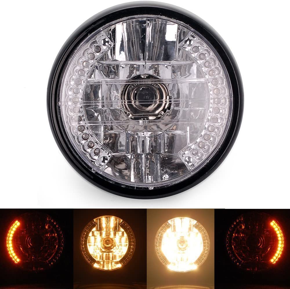 Универсальный 7-дюймовый светодиодный фонарь для мотоцикла, указатель поворота, 39-51 мм, держатель для крепления на мотоцикл Harley Honda