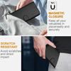 Business Carbon Fiber Flip Case For Xiaomi 14 13 12 Lite 13T 12T 11T 10T Redmi  Note 13 12 11 10 9 13C 12C 10C 9C Poco X6 X5 M3 Pro Magnetic Cover