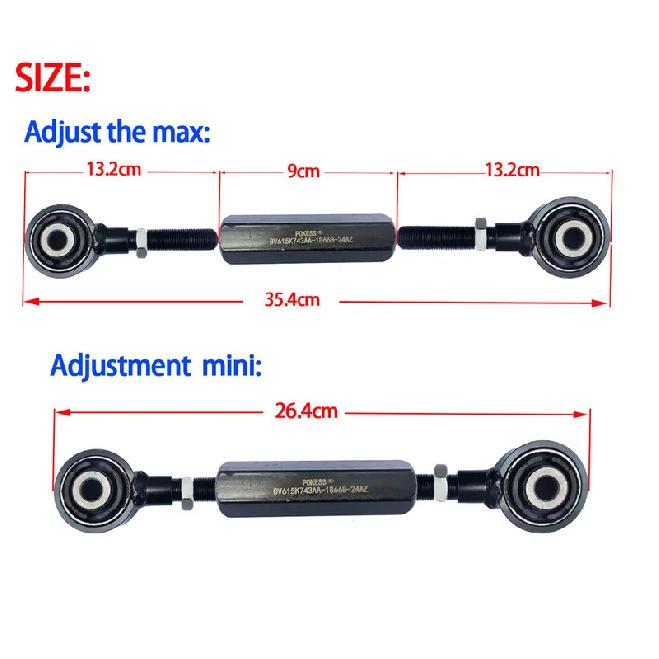 POKESS Adjustable Rear Suspension Tie Bar Link Control Arm For Ford Focus Mk2 MK3 2005-2014 Ford KUGA MK2 2013-2019