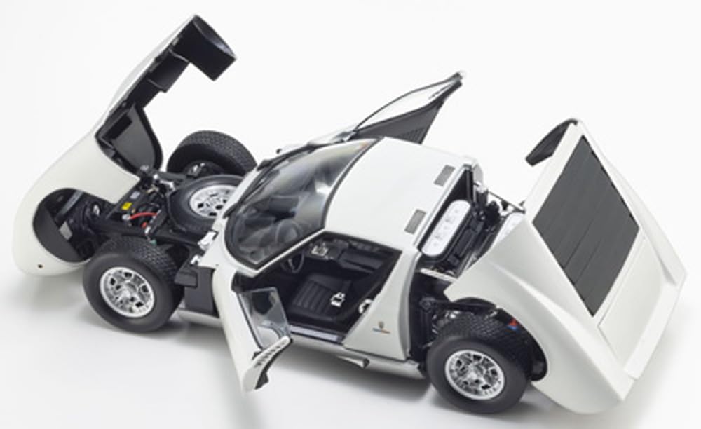 Kyosho Оригинальный масштаб 1/18 Lamborghini Miura P400 (белый) Готовый продукт KS08314W