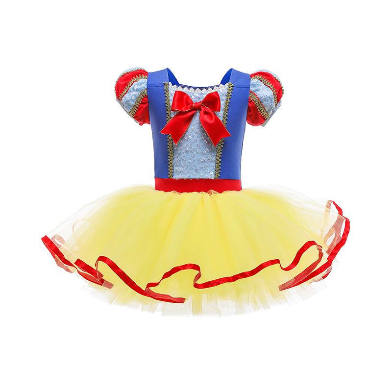 Round Yuan Girl Ballet Practice Dress Party Fancy TUTU Dress Elsa Anna Belle Alice Colorful Clothes Baby Girl Party Costumes