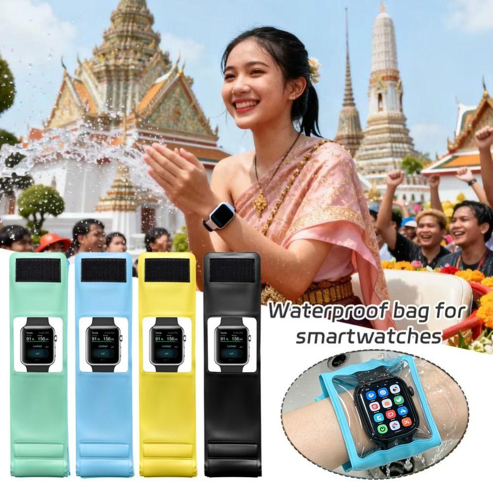 Smartwatch Waterproof Case IPX8 Waterproof Children's Watch Sealed Pouch Beach